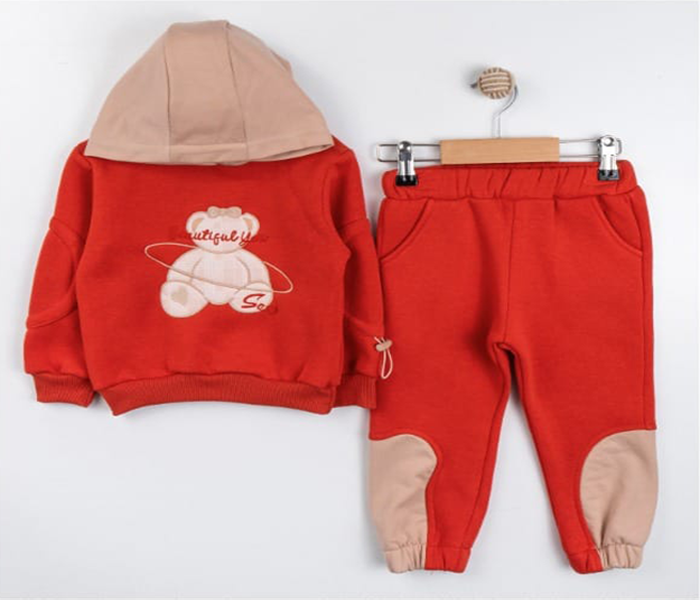 Survêtement molletonné pour filles Sweat à capuche et pantalon