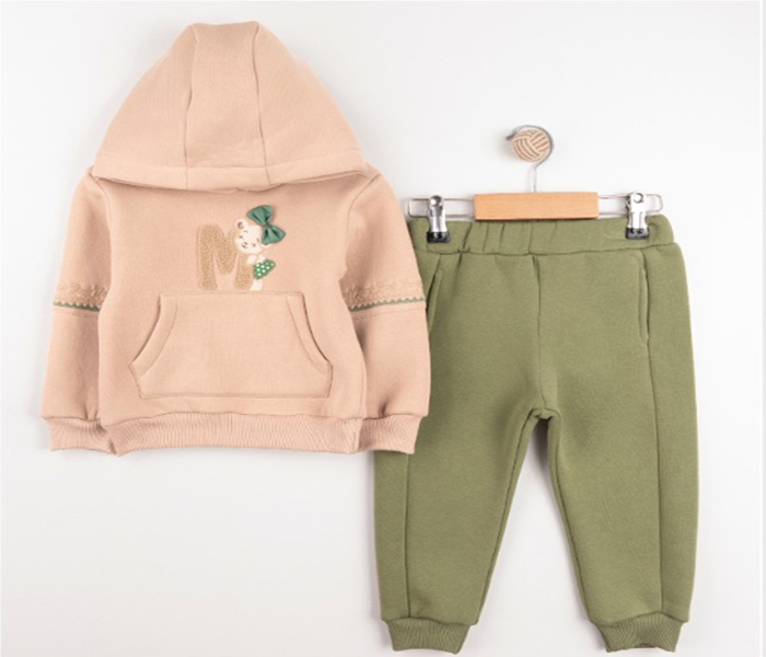 Survêtement molletonné pour filles Sweat à capuche et pantalon