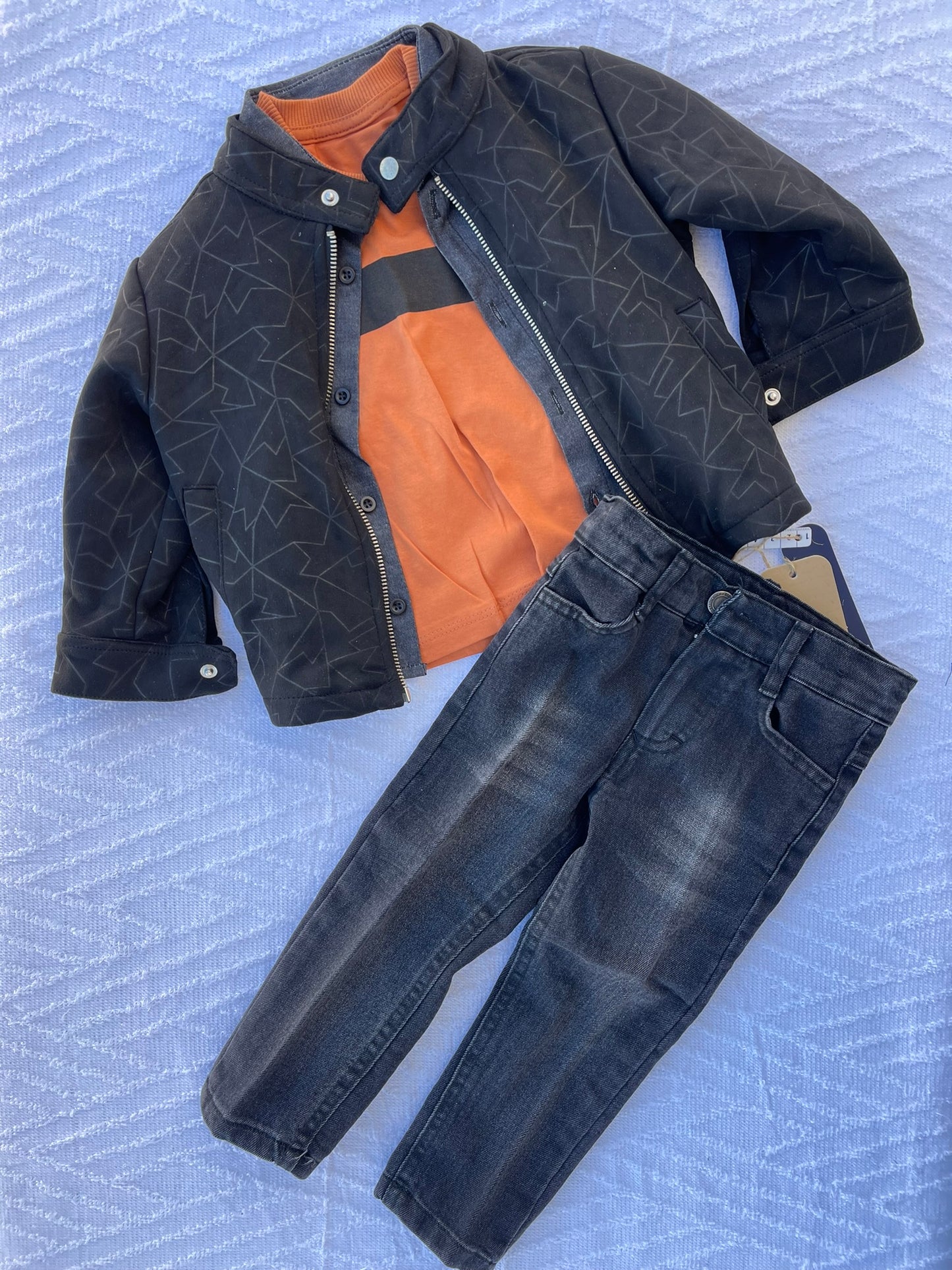 Ensemble 4 pieces Jacket+chemise+T-shirt+pantalon