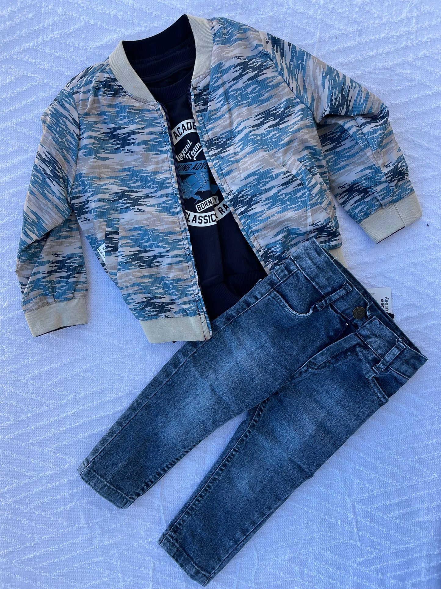 Ensemble 3 pieces Jacket2faces+sweatshirt+pantalon