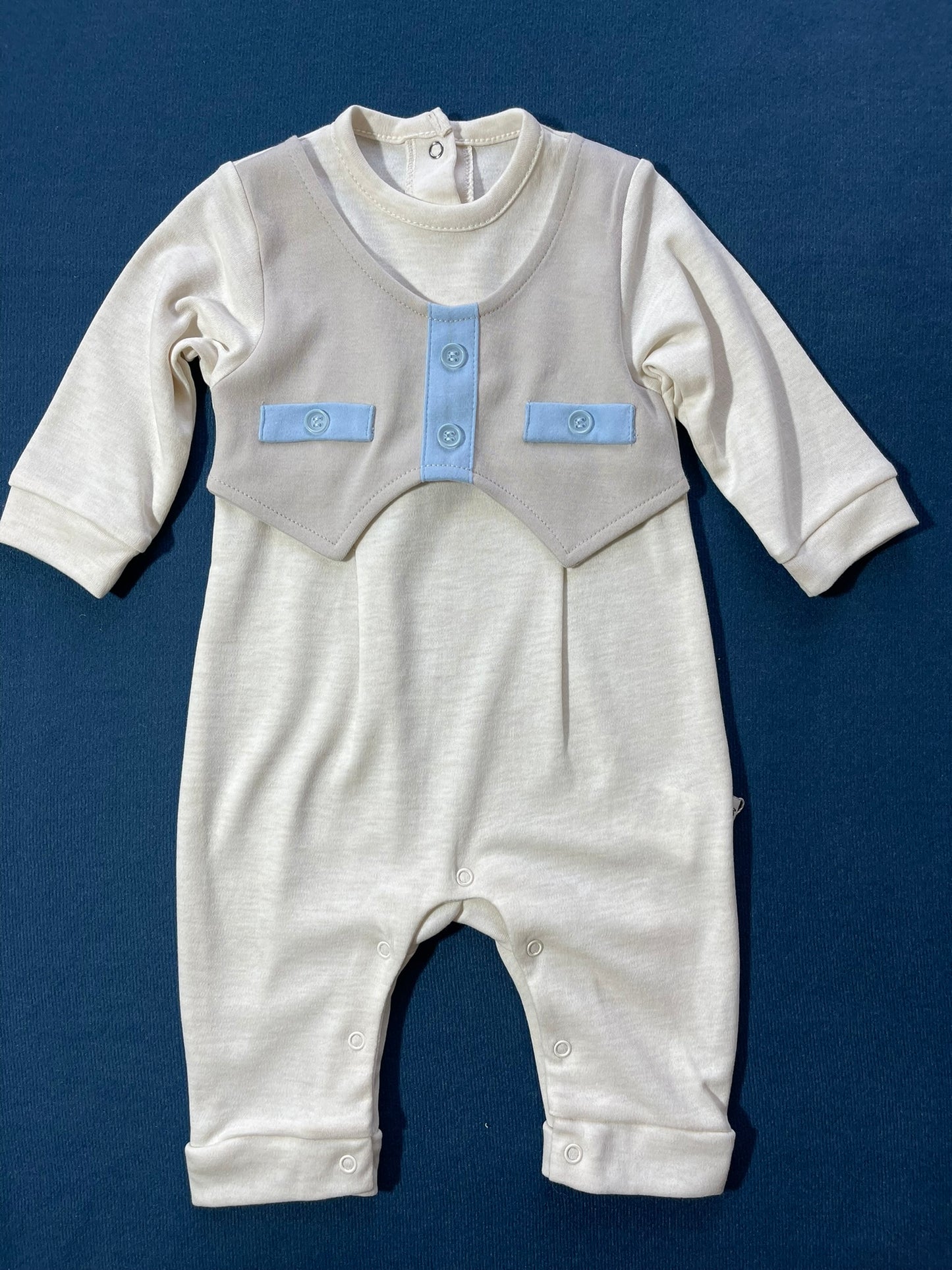 Grenouillère unie coton