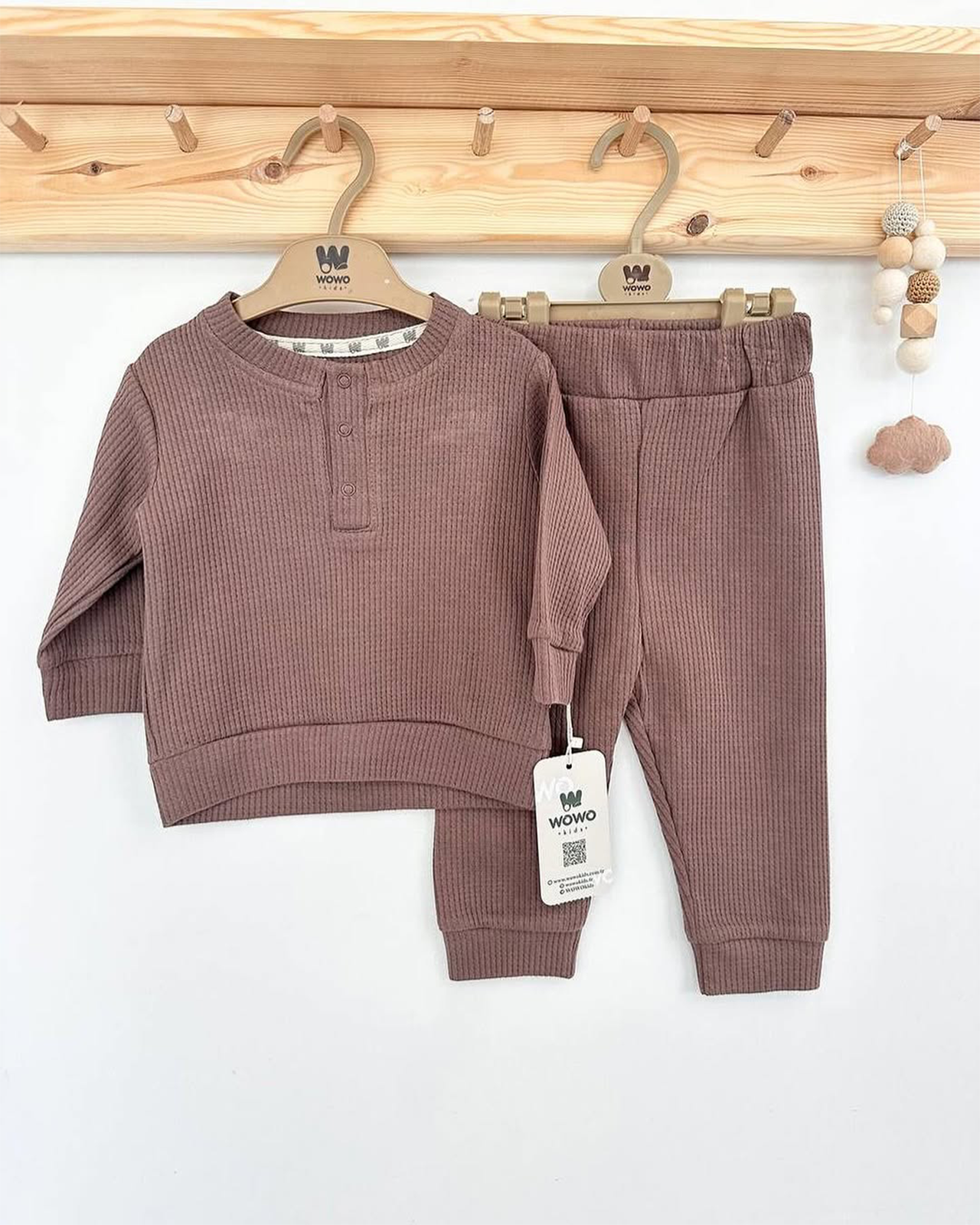 Ensemble 2 pièces unie coton