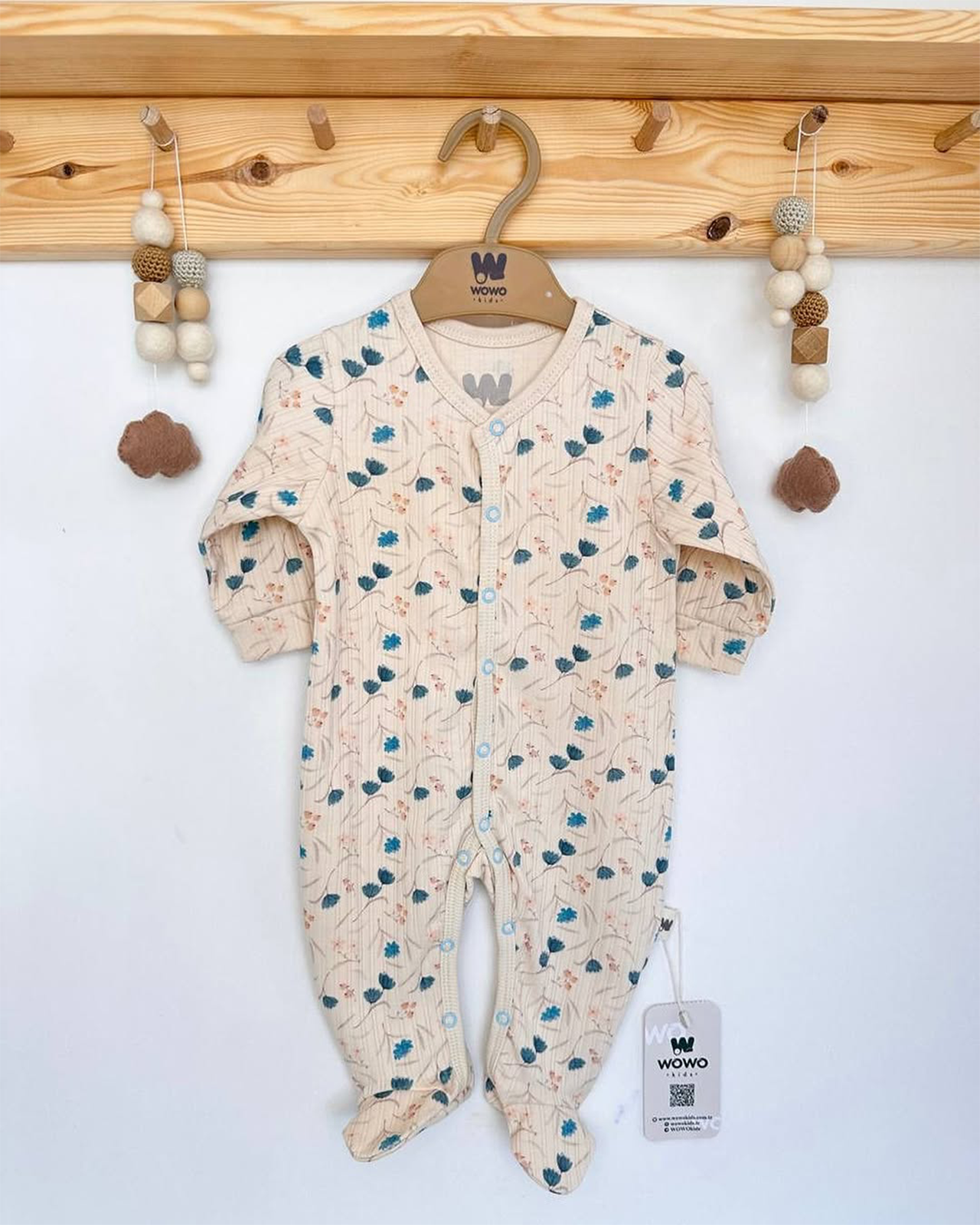 Grenouillère à motifs coton