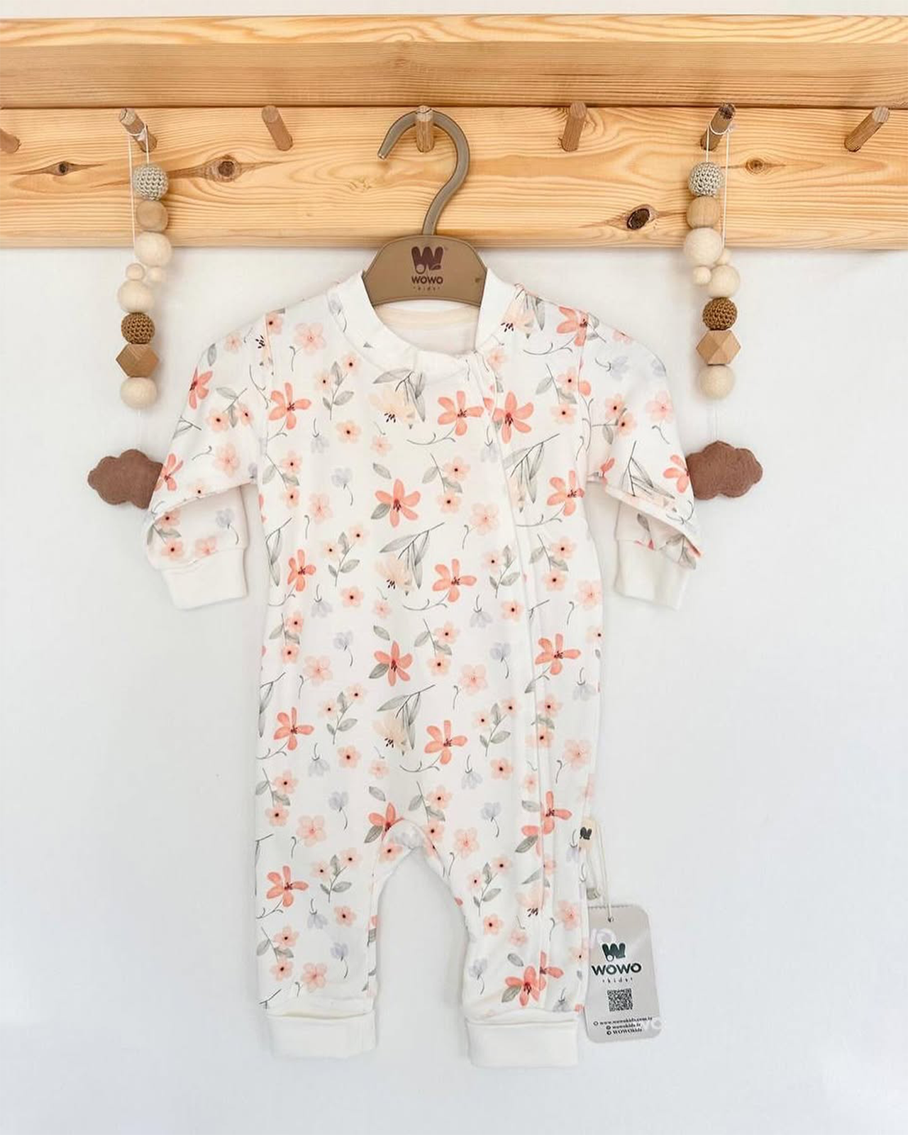 Grenouillère à motifs 100% coton unisexe