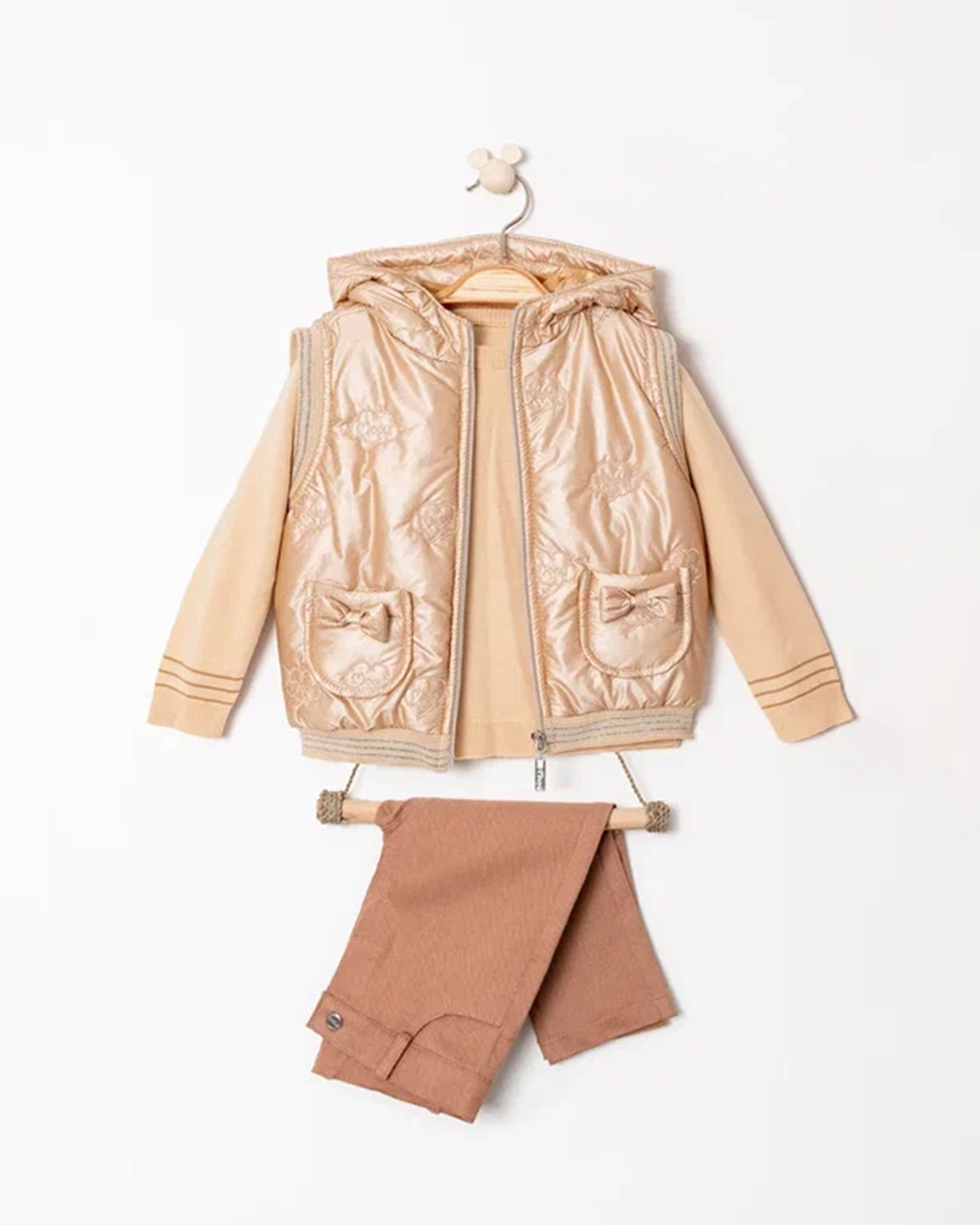 Ensemble 3 pieces Gilet+tricot+pantalon