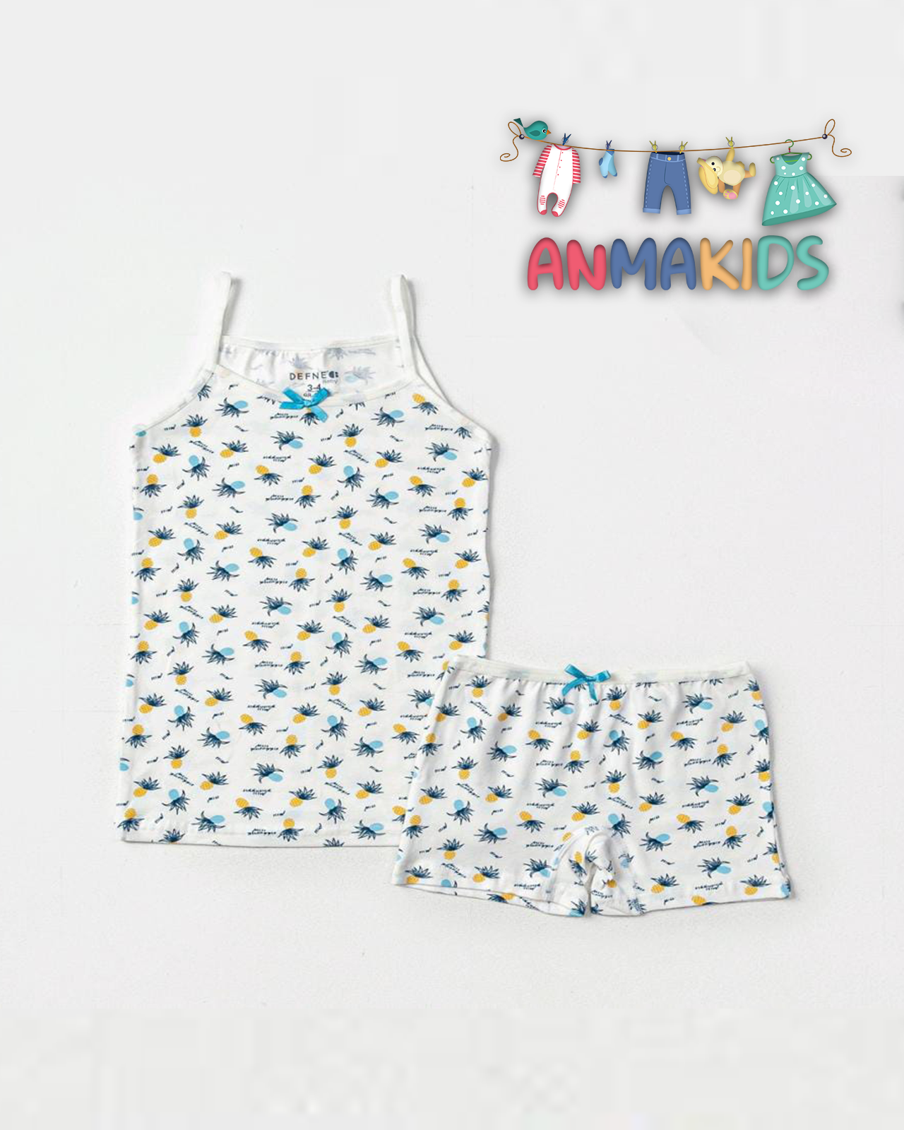 Ensemble sous-vêtement débardeur sans manches avec boxer