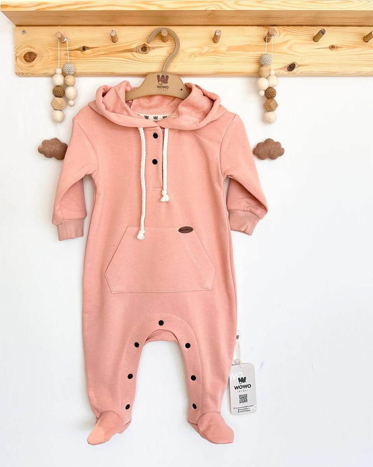 Grenouillère bébé fille unie