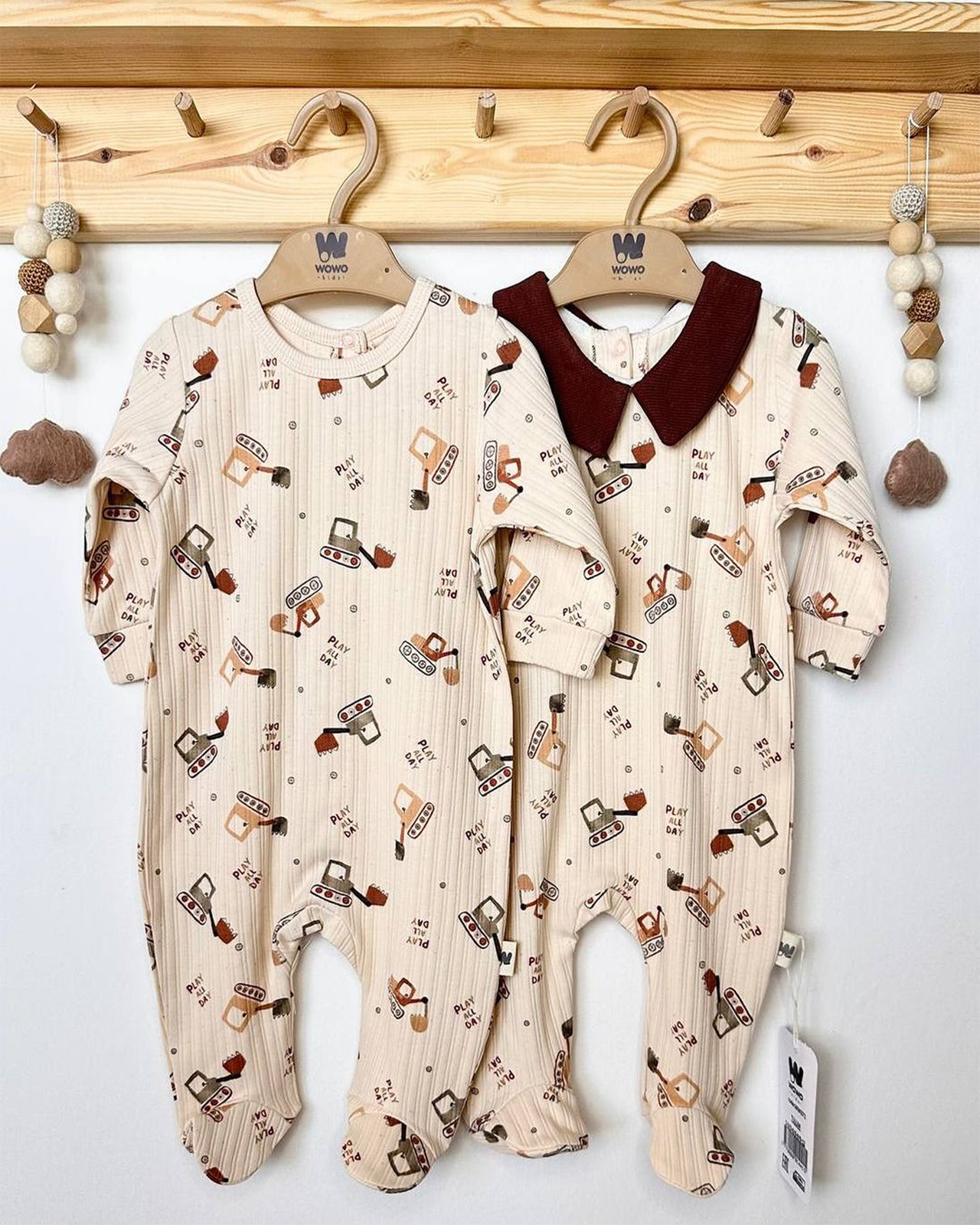 Grenouillère à motifs coton