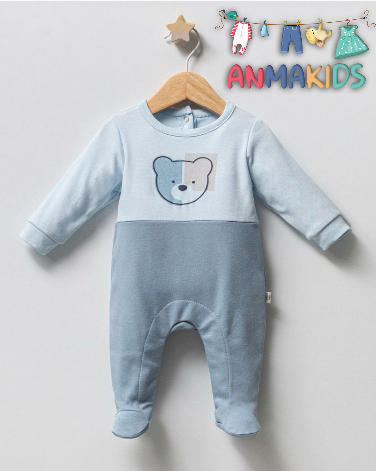Grenouillère petit ours coton