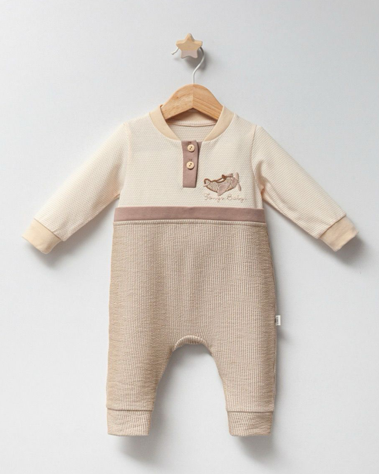 Grenouillère petit avion coton bébé garçon