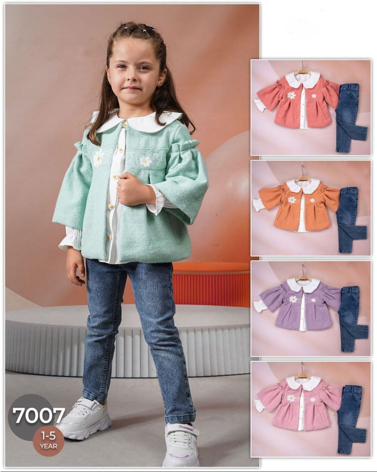 Ensemble 3 pieces Jacket+Chemise+Jean