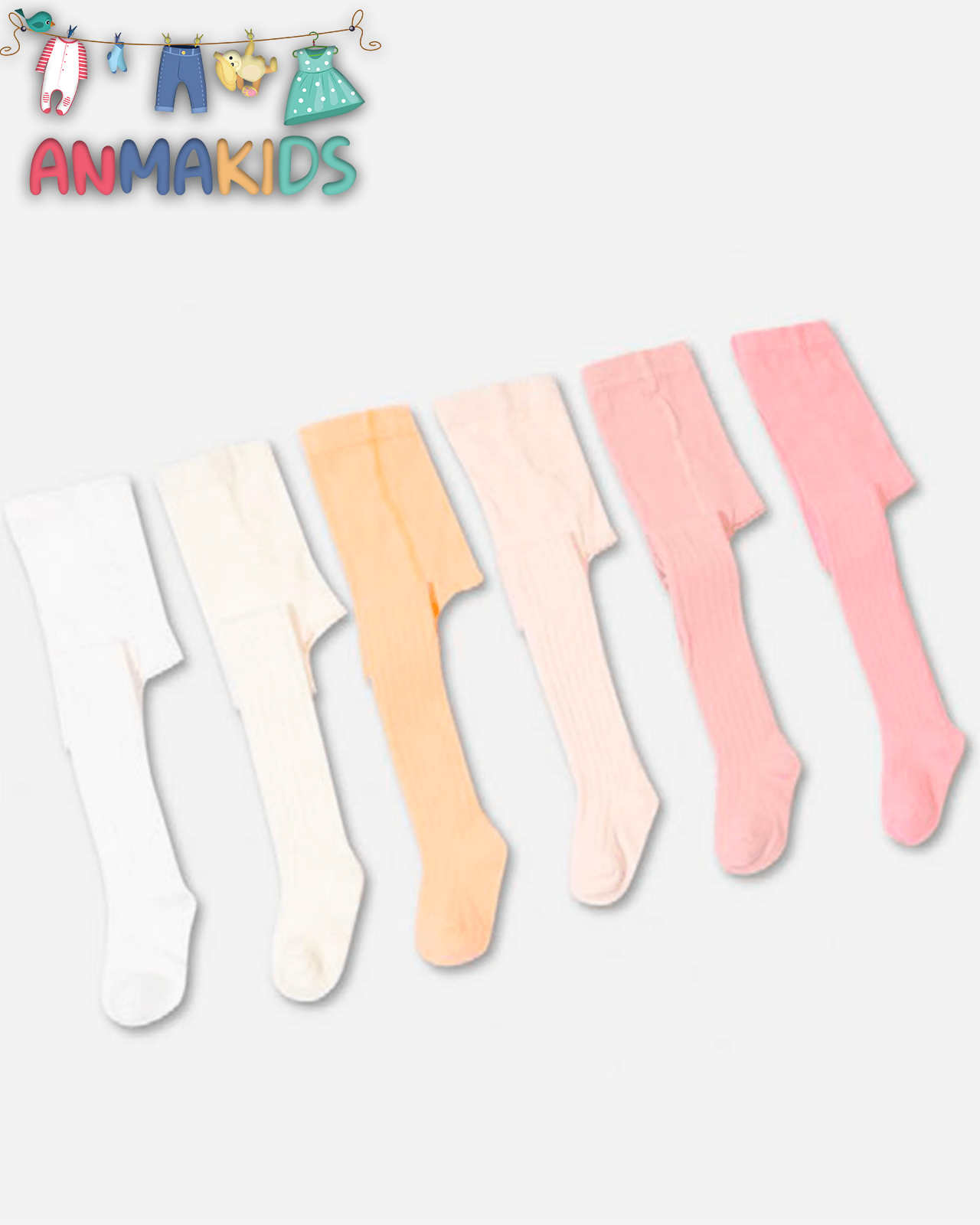 Collant unie épais 80% coton