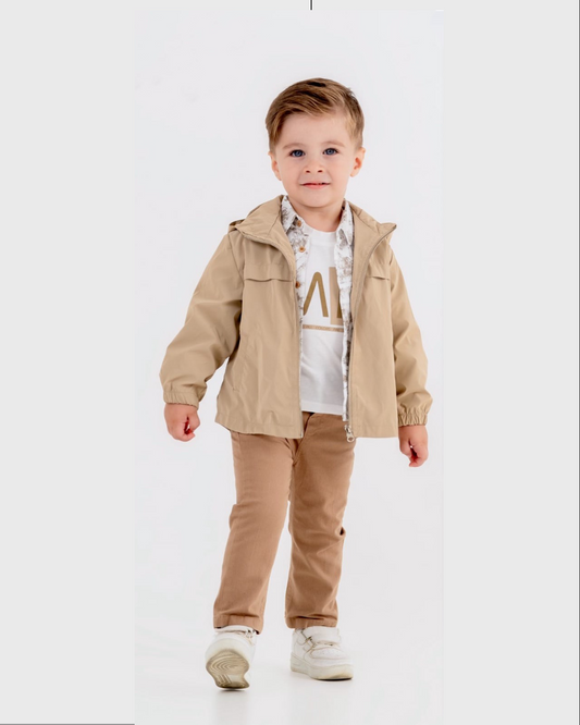 Ensemble 4 pieces Jacket+chemise+T-shirt+pantalon