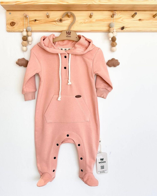 Grenouillère bébé fille unie