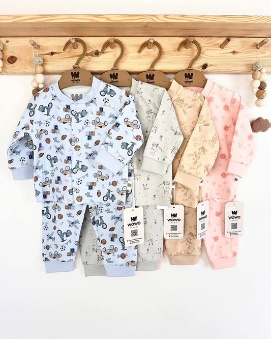 pyjama à motifs 2 pièces 100% coton