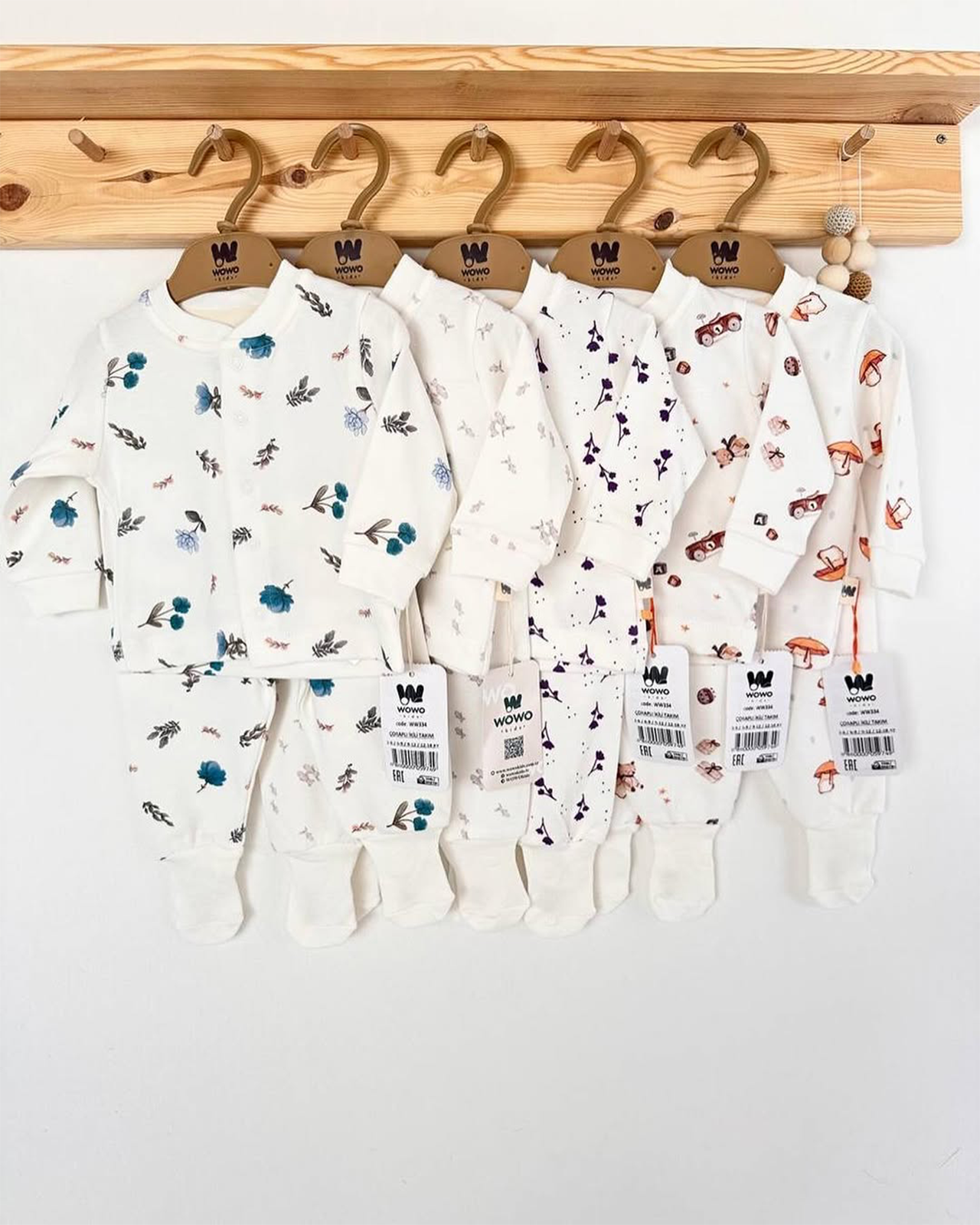 Ensemble 2 pièces 100%coton avec chaussettes