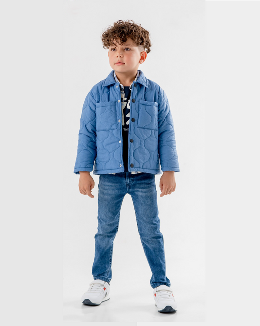 Ensemble 4 pieces Jacket+chemise+sweatshirt+pantalon